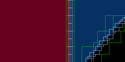 Shock reflection simulation
